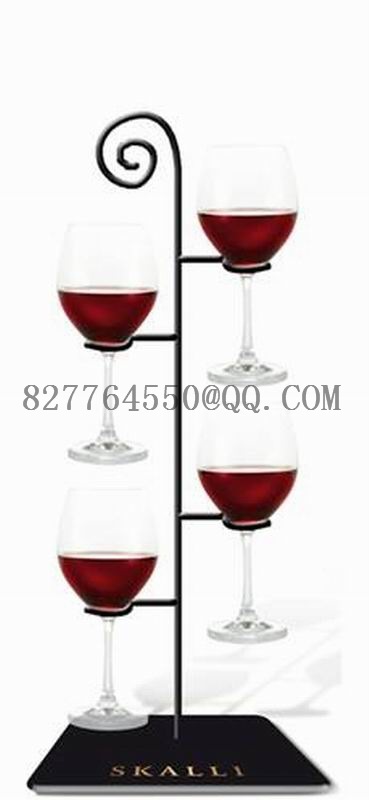 定製各種金屬酒杯架 航空杯架 啤酒架 杯墊架 玻璃杯展示架工廠,批發,進口,代購