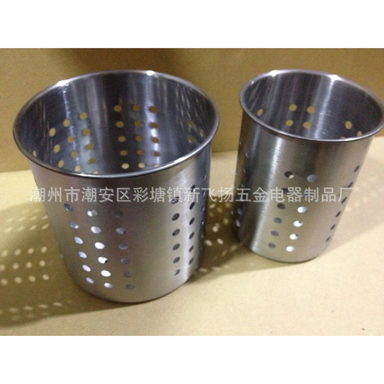 跑江湖地灘不銹鋼筷子筒 圓孔筷子籠  餐具刀叉筒 通風籠工廠,批發,進口,代購