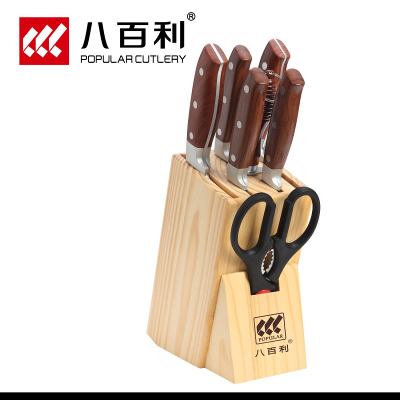 廠傢直銷八百利純天然松木刀架 刀座 菜刀架子工廠,批發,進口,代購