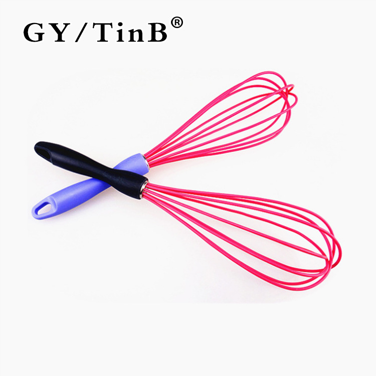 10寸黑柄手動打蛋器/廚房烘焙專用精工級矽膠工具/攪拌必備器具批發・進口・工廠・代買・代購