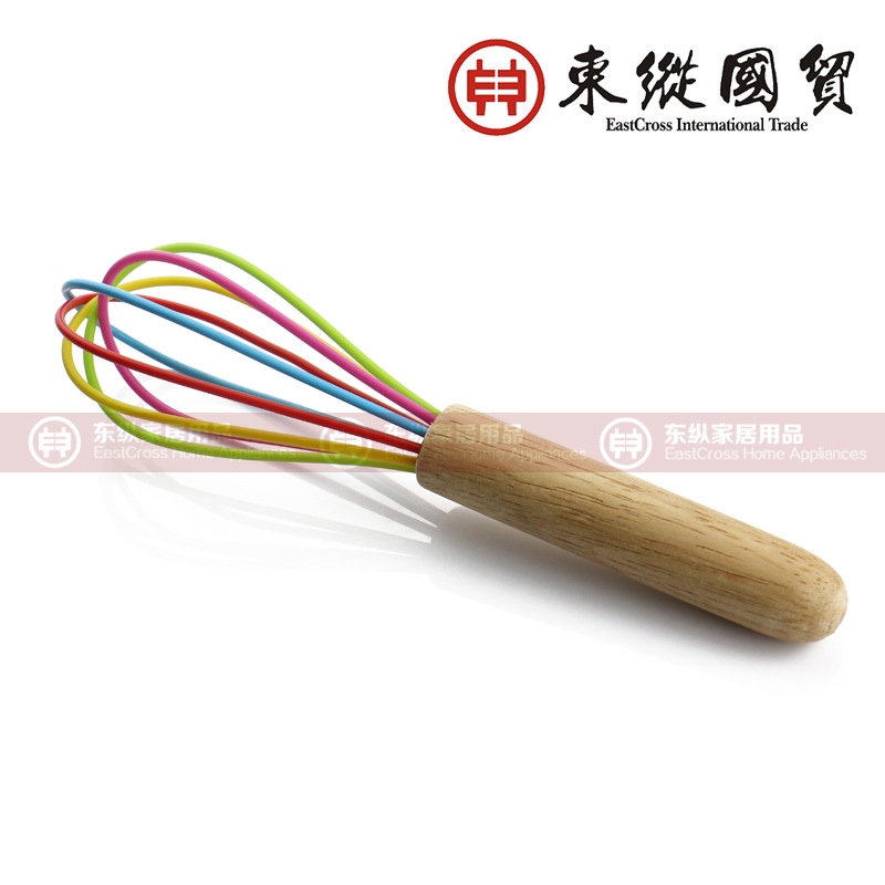 矽膠打蛋器 食品級矽膠 FDALFGB認證 彩色打蛋器木手柄批發・進口・工廠・代買・代購