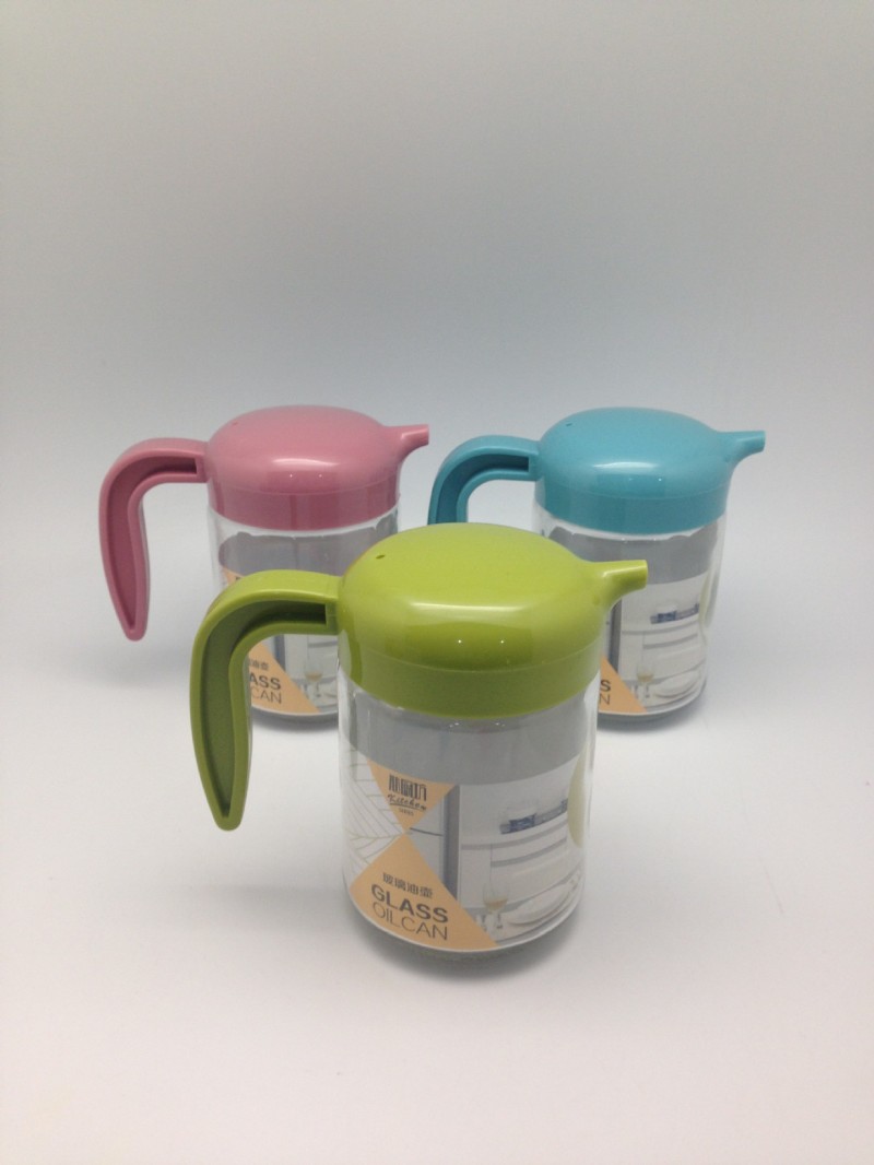 廚房用品大號加厚印花玻璃油壺防漏油罐醬油醋瓶傢用多用途調味瓶批發・進口・工廠・代買・代購