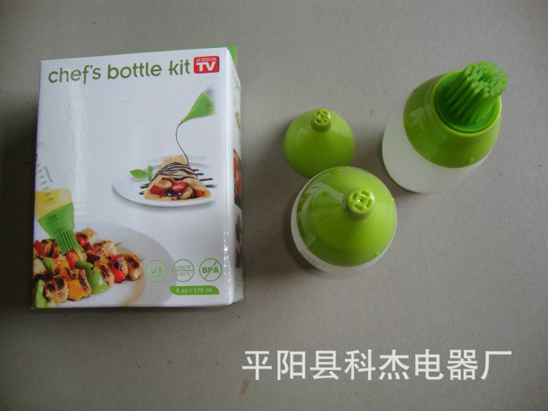 chef’s bottle kit 矽膠油瓶刷 燒烤刷 調料工具 TV工廠,批發,進口,代購