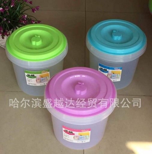 會銷禮品 廠傢直銷 帶蓋傢用塑料桶 五谷雜糧桶密封麵粉桶儲米桶工廠,批發,進口,代購