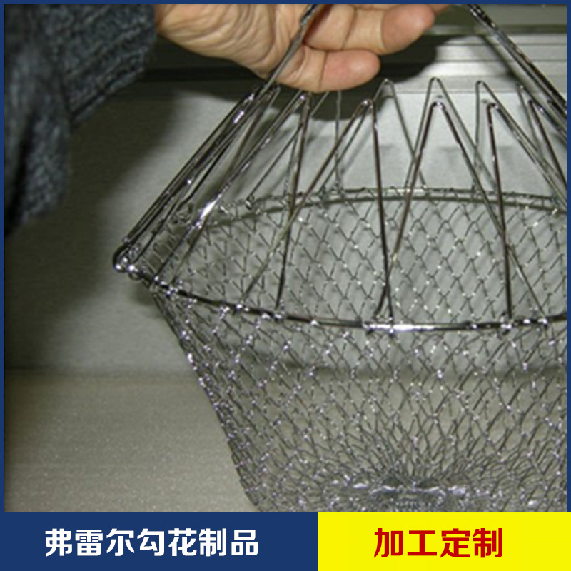 長期銷售 廚師籃  新型迷你油炸籃   高質量折疊伸縮油炸籃工廠,批發,進口,代購