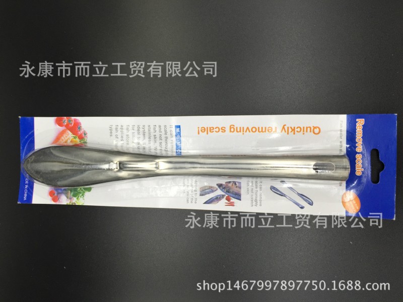 廚房304不銹鋼魚鱗刨刀多功能刮鱗器殺魚刮魚去魚鱗工具刮魚鱗刷工廠,批發,進口,代購