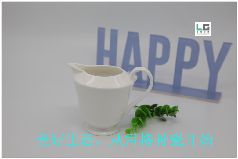 雷格白瓷有柄陶瓷牛奶杯西式奶盅 咖啡奶缸杯 西餐奶杯 奶壺批發工廠,批發,進口,代購