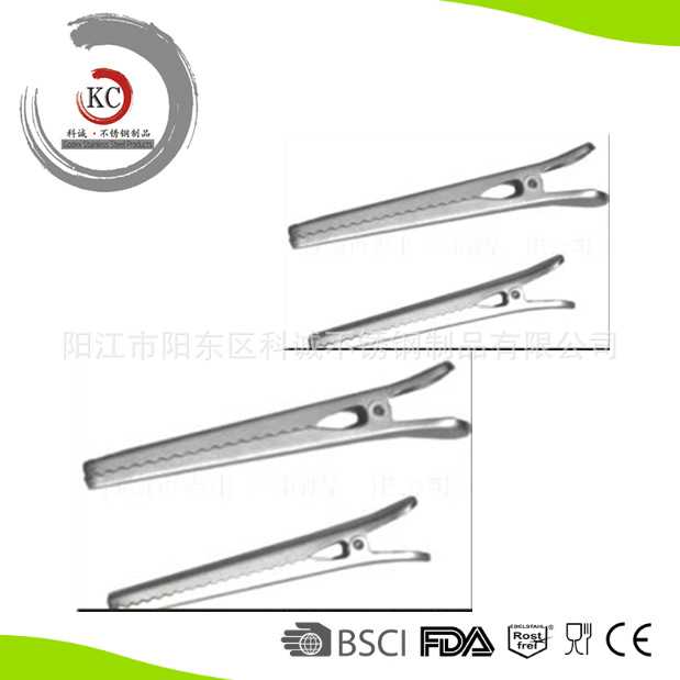 供應Seal clip 不銹鋼封口夾 bag clip / food clip4pcs/ 套工廠,批發,進口,代購