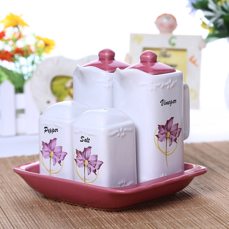 骨瓷調味罐 婚慶廣告促銷禮品 調味瓶 油瓶 玻璃儲料罐 廠傢批發工廠,批發,進口,代購