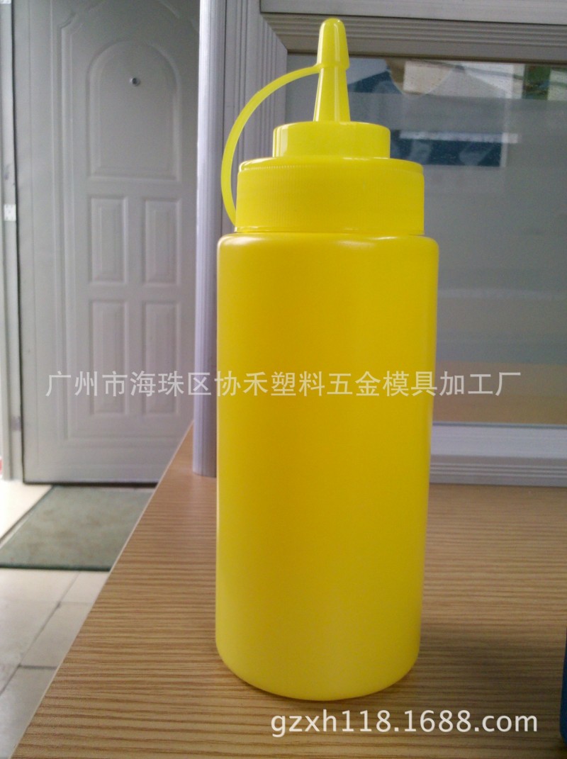 供應12安士擠壓瓶 HDPE塑料果醬壺沙拉瓶 擠瓶 醬汁壺 可加印LOGO批發・進口・工廠・代買・代購