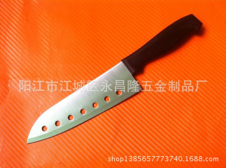 工廠自產自銷 不銹鋼廚房刀  日式料理刀 魚片刀 七孔壽司刀批發・進口・工廠・代買・代購
