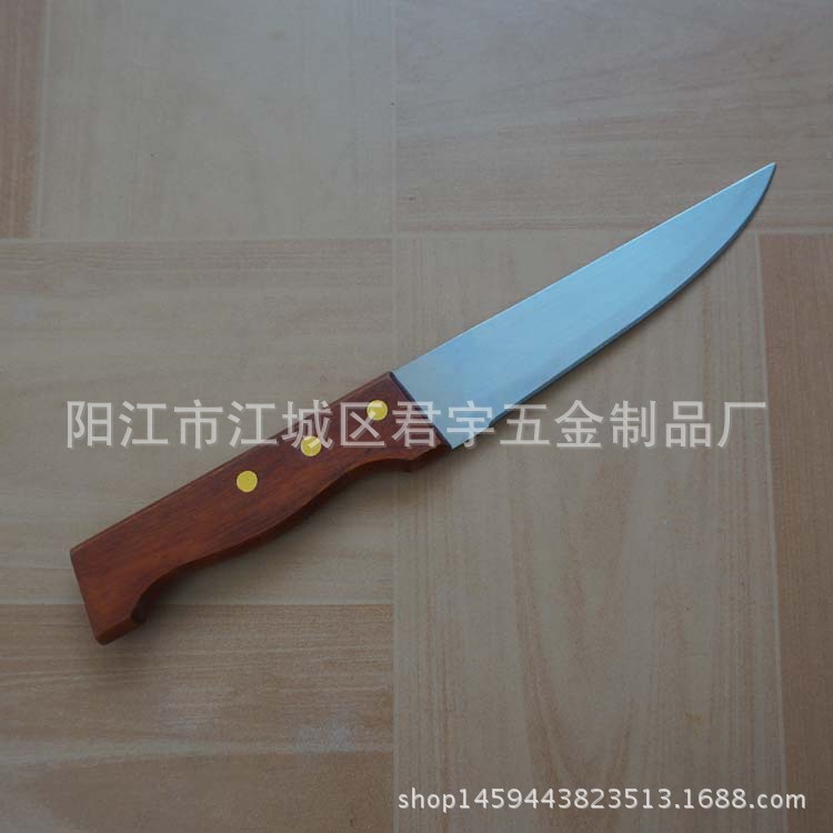 廠傢促銷舒適木柄切肉刀 屠宰小尖刀 去皮多功能廚師刀組合刀批發・進口・工廠・代買・代購