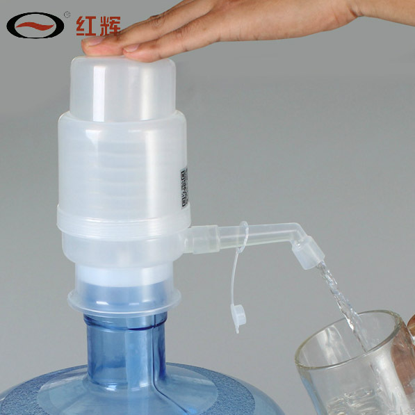紅輝 透明款純凈水桶裝水手壓式壓水器大桶水飲水器吸水健康環保工廠,批發,進口,代購