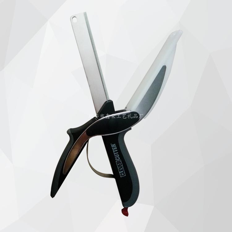 廠傢現貨clever cutter兒童嬰兒輔食切菜刀便攜式多功能廚房剪刀批發・進口・工廠・代買・代購