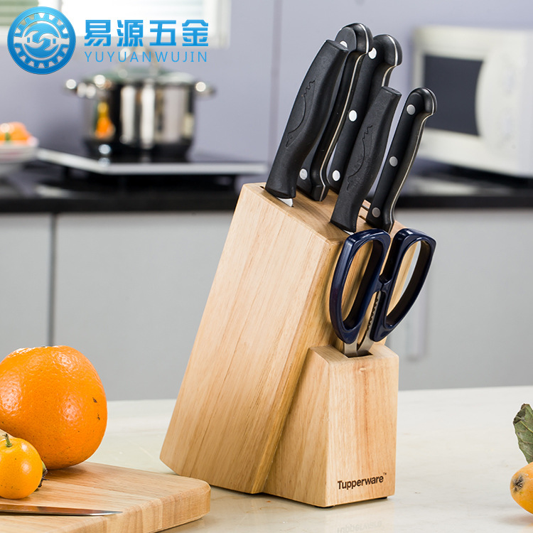 廠傢直銷廚房置物刀具架 橡木多功能刀架 廚房用品實木菜刀子座批發・進口・工廠・代買・代購