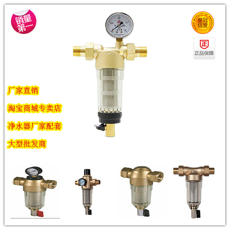 供應傢用4分6分黃銅前置過濾器  凈水器 自來水污水處理器工廠,批發,進口,代購
