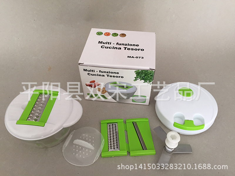 廠傢直銷 手拉式切菜器廚房多功能傢用切菜機絞菜機絞餡機套裝批發・進口・工廠・代買・代購