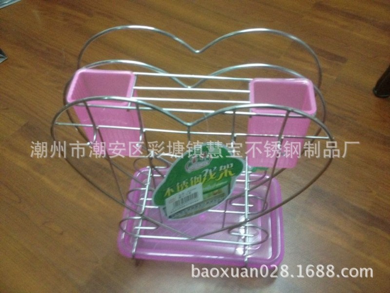 寶軒愛心形不銹鋼臺式刀架 高級不銹鋼線架 不銹鋼掛架  廠傢直銷工廠,批發,進口,代購