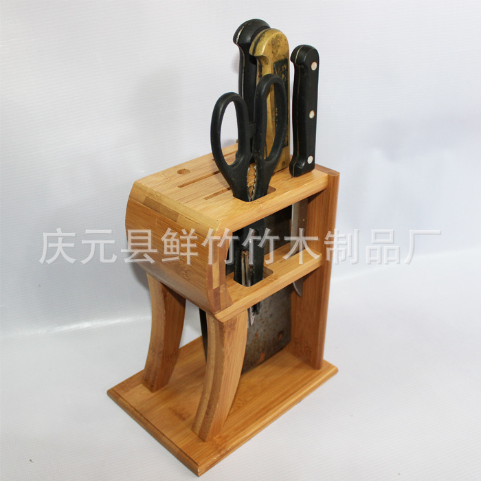 【廠傢供應】工藝型 天然楠竹7件套 刀架 R字型刀架工廠,批發,進口,代購
