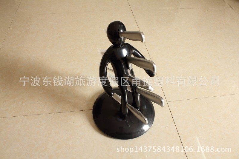 人形刀架（黑） 另類創意刀具 廚房刀具工廠,批發,進口,代購