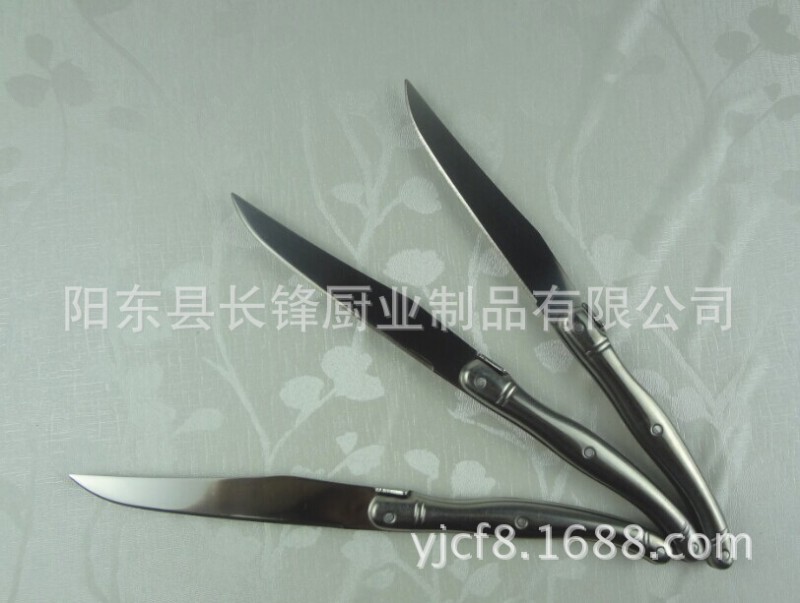 不銹鋼 全鋼蚊子蜜蜂刀 西式牛扒刀 廠傢特供 西餐餐具套裝批發・進口・工廠・代買・代購