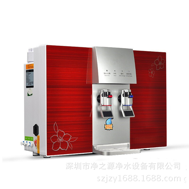 廠傢供應凈水器紅色新款加熱一體純水機 RO反滲透傢用純水機批發工廠,批發,進口,代購