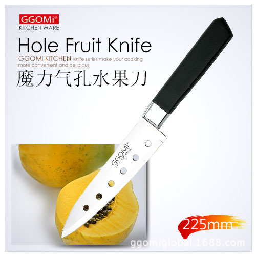 GG355 GGOMI打孔水果刀不銹鋼韓國原單不銹鋼水果刀工廠,批發,進口,代購