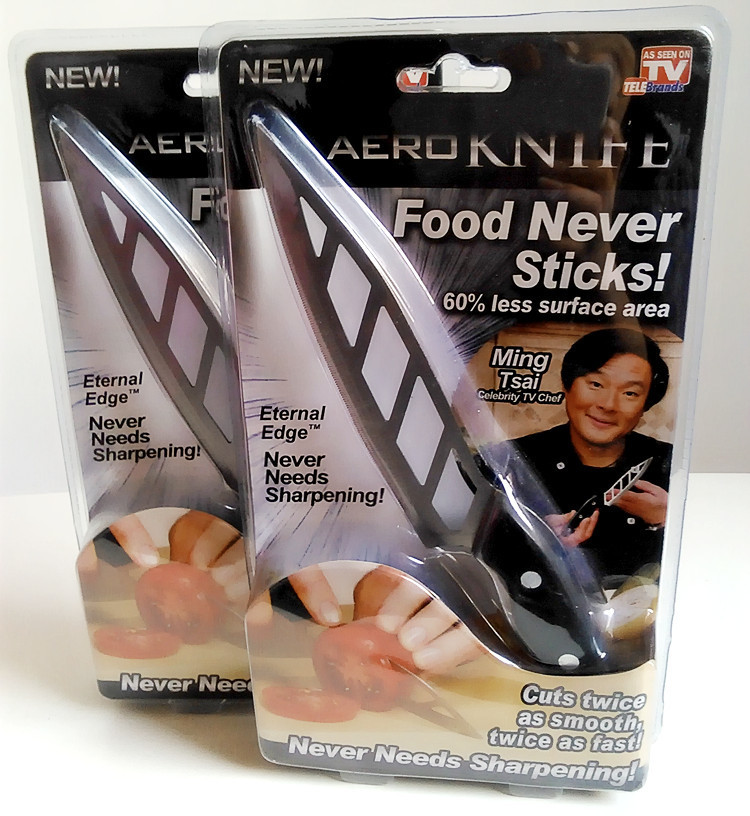 最新TV產品 aero knife 氣孔刀 廚房好幫手 食物刀 水果刀 菜刀批發・進口・工廠・代買・代購