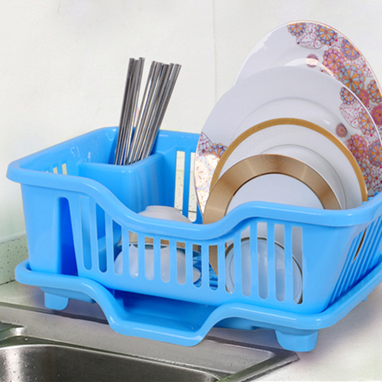 三色可選 廚房塑料加厚餐具碗碟架碗筷滴水晾乾置物架瀝水碗架工廠,批發,進口,代購