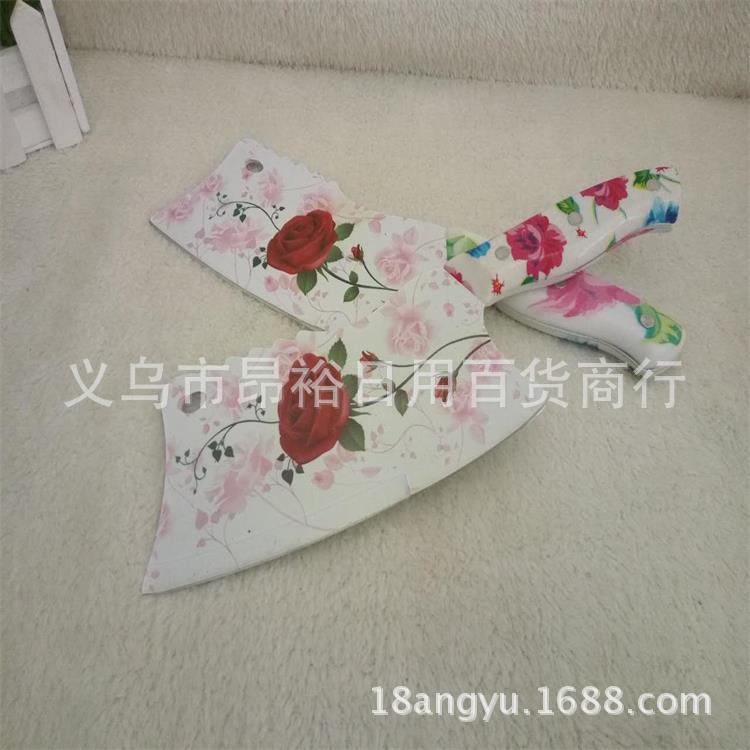 江湖最新產品 百年玫瑰薔薇單刀 前切後斬花柄陶瓷單刀 會銷專用工廠,批發,進口,代購