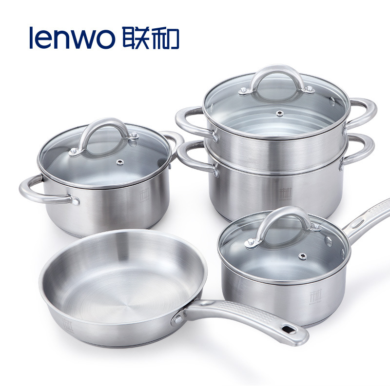 歐樂廚八件套套裝鍋具 組奶湯鍋 蒸煎鍋 多功能全能煮麵鍋批發・進口・工廠・代買・代購
