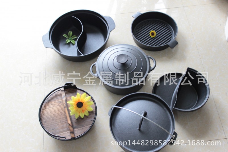 鑄鐵植物油鍋具組工廠,批發,進口,代購