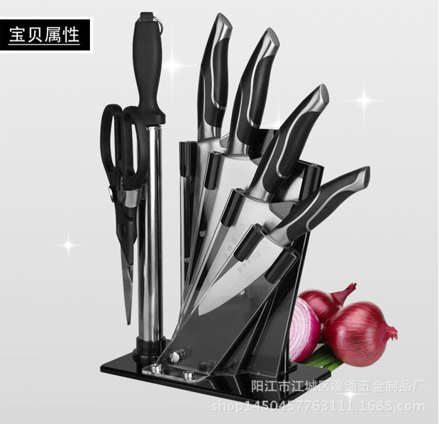 陽江廠傢直銷不銹鋼刀具套裝 套刀八件套刀 禮品套刀現貨批發價格批發・進口・工廠・代買・代購