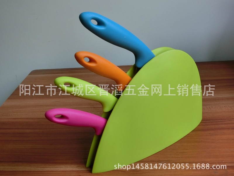 批發彩座彩刀彩合裝菜刀 禮品廚房刀具5件套龜殼柄小龜殼座套刀批發・進口・工廠・代買・代購