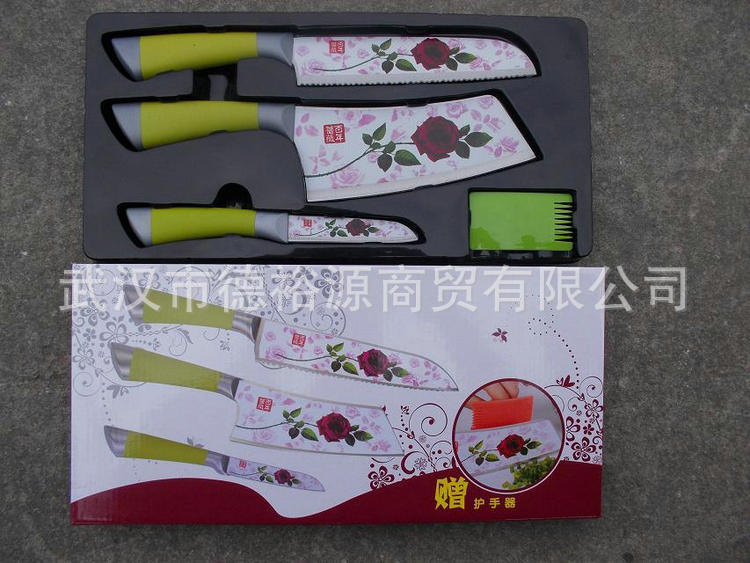 長期供應 百年薔薇三件套刀  廚師廚用廚房刀 菜刀批發・進口・工廠・代買・代購