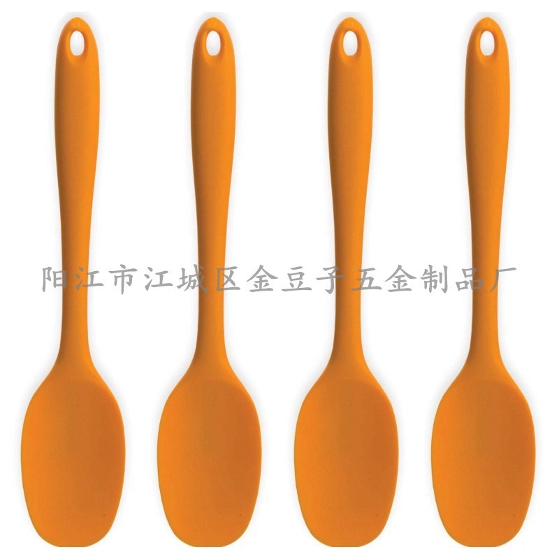 食品級矽膠一體勺子 湯更 沙拉更 矽膠沙拉攪拌軟頭勺批發・進口・工廠・代買・代購