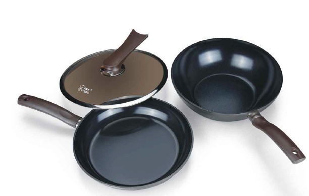 peerless 陶瓷鉆技鍋三件套   超值組合炒鍋，煎鍋，防溢鍋蓋工廠,批發,進口,代購