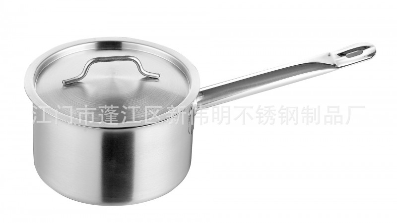 廠傢大量供應不銹鋼復合底汁煲 雙耳湯煲 單炳汁煲 03款單柄奶鍋批發・進口・工廠・代買・代購