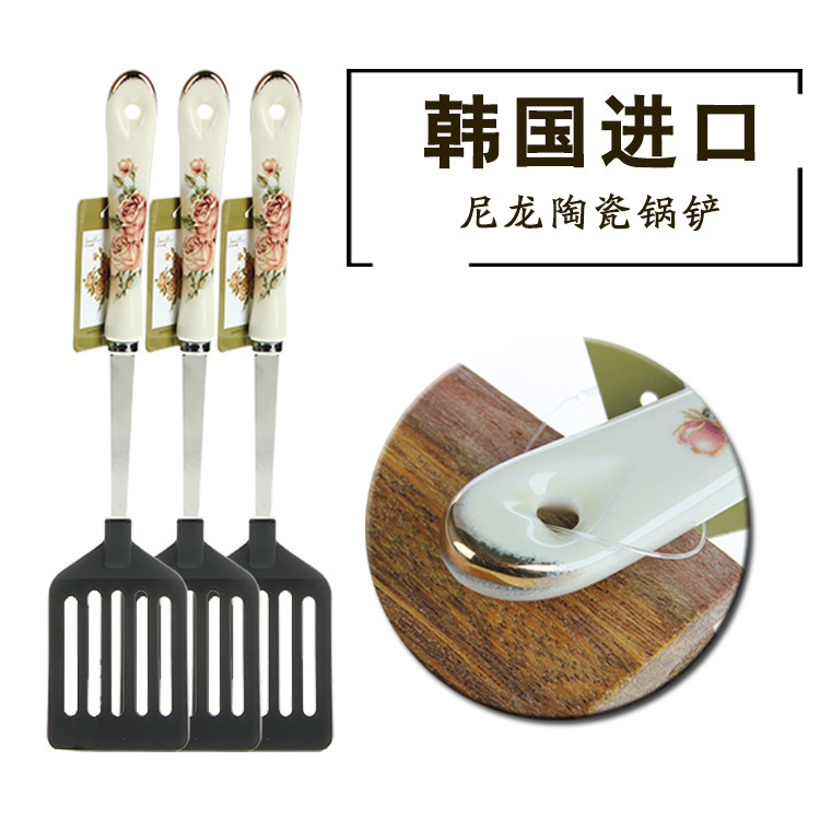 韓國正品進口 金玫瑰陶瓷尼龍鍋鏟烹飪鏟 傢用廚房廚具鍋鏟工廠,批發,進口,代購