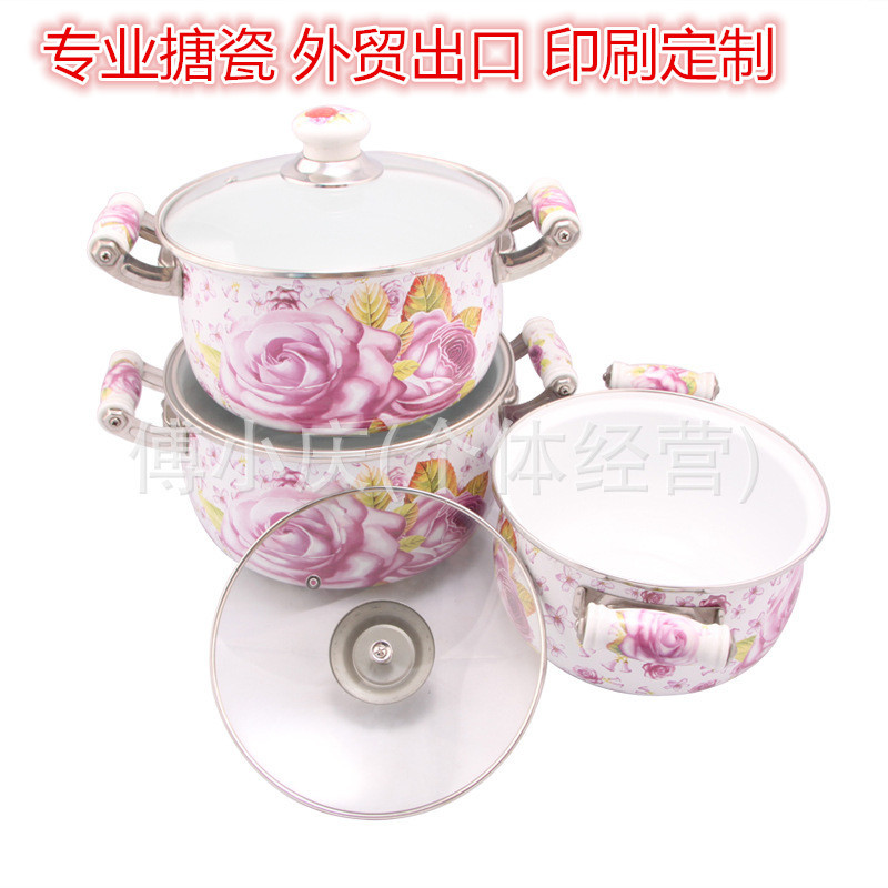 福和盈 直銷 五件套搪瓷鍋,搪瓷製品,雙耳搪瓷燒鍋,搪瓷套鍋批發・進口・工廠・代買・代購