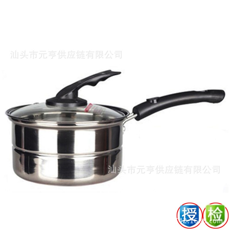 2016新款韓式不銹鋼點心鍋小蒸鍋奶鍋嬰兒鍋多功能鍋湯鍋通用鍋工廠,批發,進口,代購