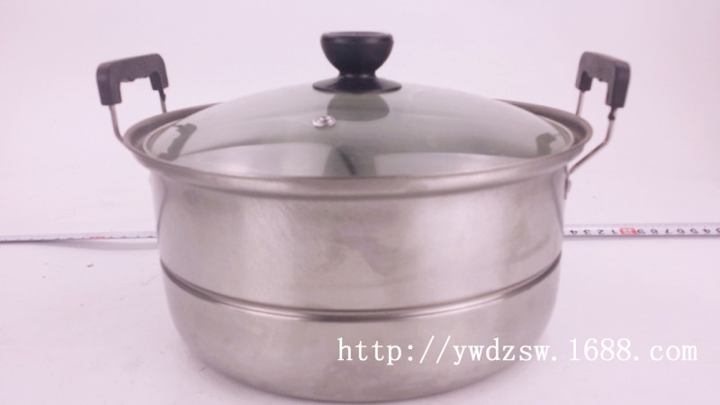不銹鋼單蓖蒸鍋 帶磁蒸鍋 不銹鋼單篦蒸鍋單底 韓式蒸鍋批發・進口・工廠・代買・代購