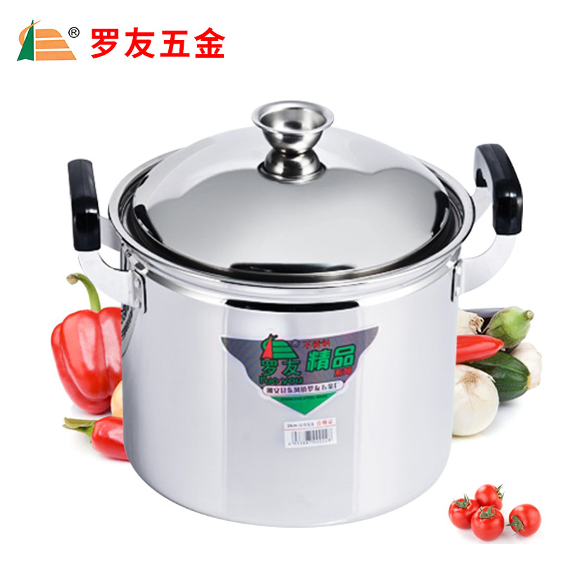 廠傢供貨 不銹鋼特高鍋 復底不銹鋼鍋 不銹鋼桶 帶蓋電磁爐湯鍋批發・進口・工廠・代買・代購