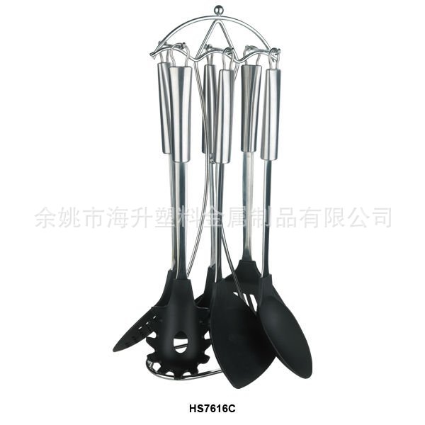 不銹鋼手柄尼龍烹飪廚具 耐高溫不導熱不黏鍋 傢用廚具 出廠價批發・進口・工廠・代買・代購