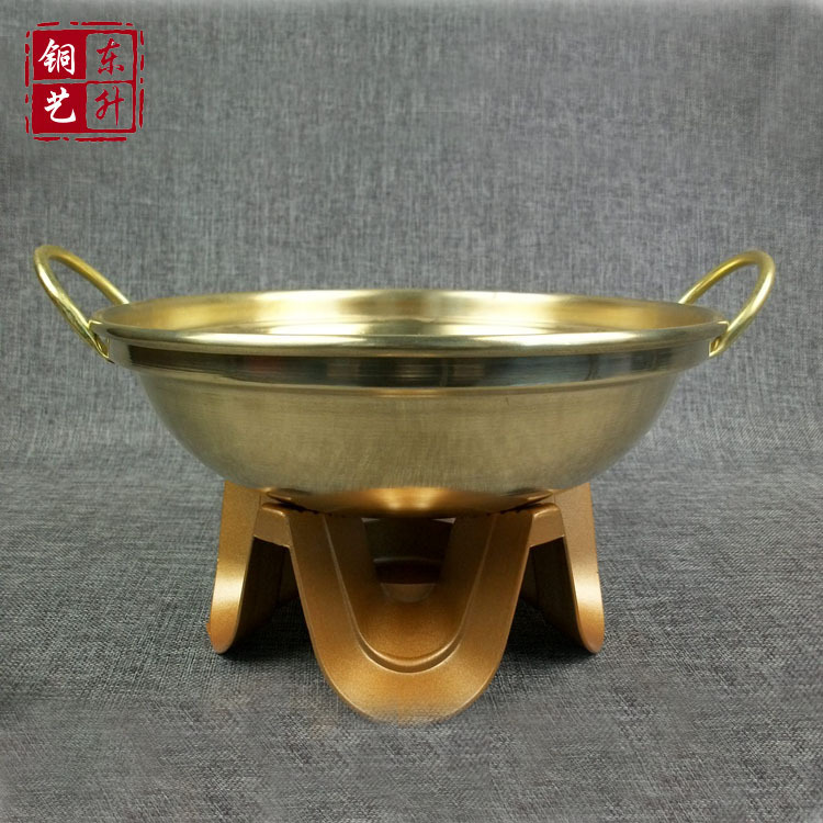 東升銅藝純黃銅酒精鍋鍋仔 固體酒精爐 純黃銅鍋 黃銅固體酒精鍋批發・進口・工廠・代買・代購