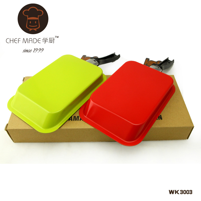 chefmade學廚 WK3003 長方形煎鍋 迷你小煎盤 傢庭迷你蛋糕卷煎蛋批發・進口・工廠・代買・代購