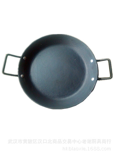 雙耳平底生鐵鍋 蝦盆 優質無塗層鑄鐵煎鍋鍋工廠,批發,進口,代購