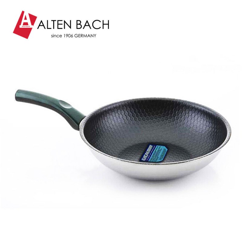 艾特巴赫ALTENBACH德國蜂窩塗層炒鍋電磁爐燃氣通用無煙不黏鍋批發・進口・工廠・代買・代購