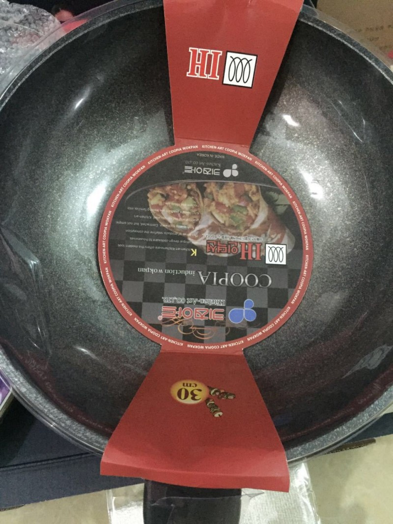 韓國新款 麥飯石鍋 正品KA 不黏鍋 炒鍋 明火電磁爐兩用30CM 炒鍋批發・進口・工廠・代買・代購