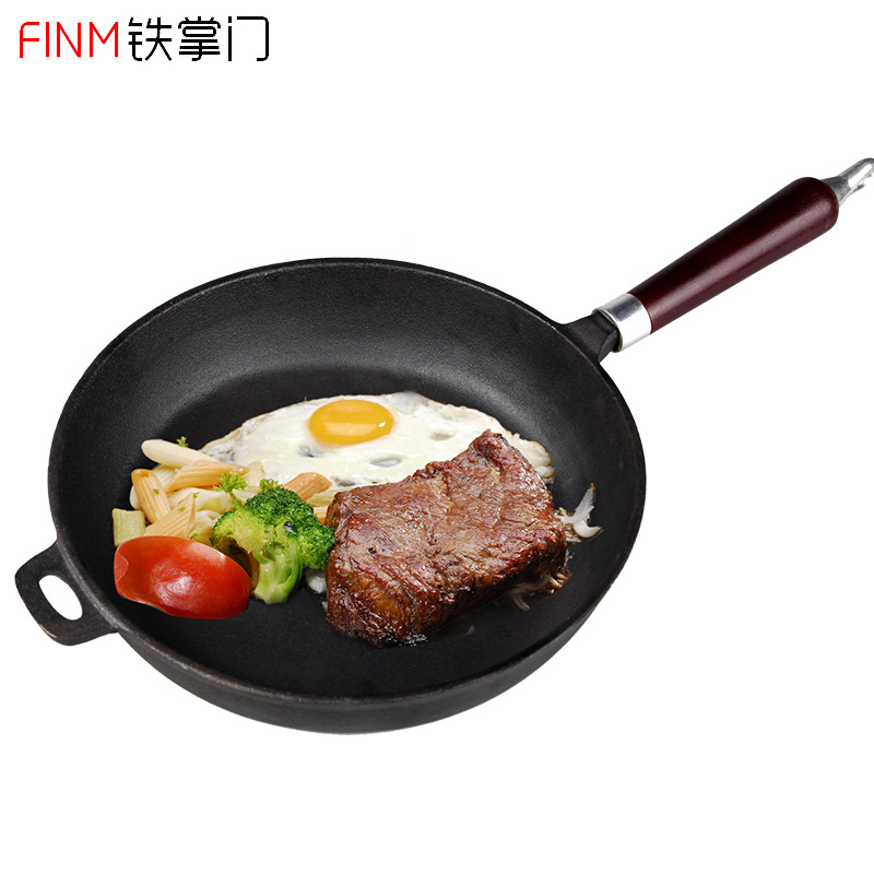 批發供應平底鍋煎鍋鐵鍋電磁爐通用一件起批批發・進口・工廠・代買・代購